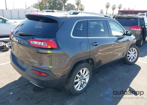 2016 Jeep Cherokee Limited z USA, uszkodzony, nr VIN 1C4PJMDB6GW162026